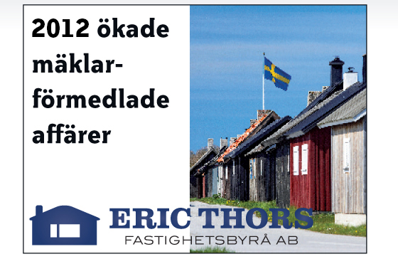 2009 ökade mäklarförmedlade affärer